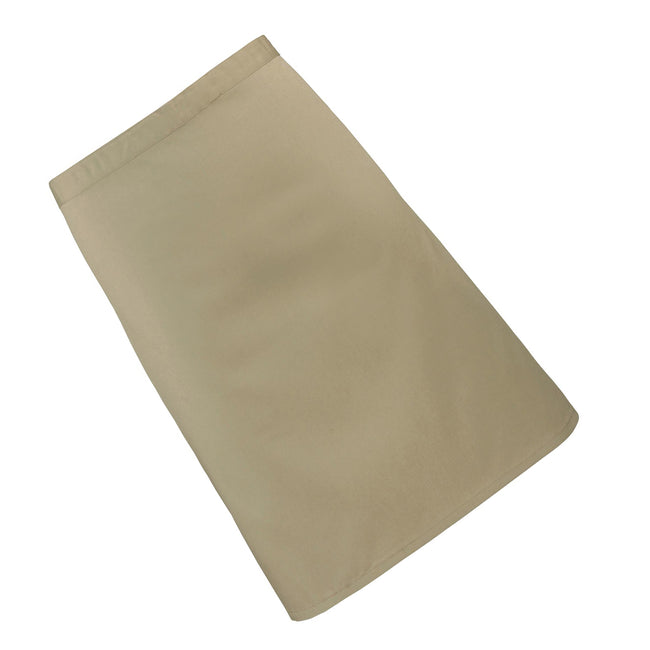 Khaki - Back - Premier Ladies-Womens Mid-Length Apron (Pack of 2)