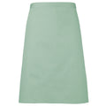 Teal - Front - Premier Ladies-Womens Mid-Length Apron (Pack of 2)