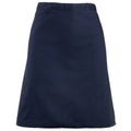 Navy - Front - Premier Ladies-Womens Mid-Length Apron (Pack of 2)