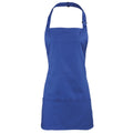 Royal - Front - Premier Colours 2-in-1 Apron - Workwear (Pack of 2)