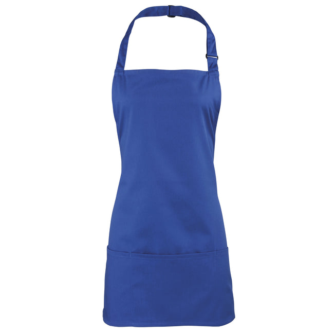 Royal - Front - Premier Colours 2-in-1 Apron - Workwear (Pack of 2)