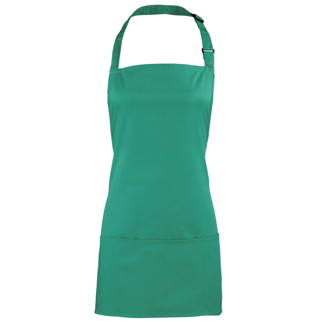 Emerald - Front - Premier Colours 2-in-1 Apron - Workwear (Pack of 2)