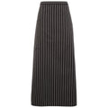 Black- Grey - Front - Premier Gastronomy Striped Waist Apron (Pack of 2)