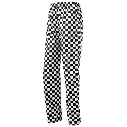 Black-White (Big Check) - Front - Premier Essential Unisex Chefs Trouser - Catering Workwear (Pack of 2)