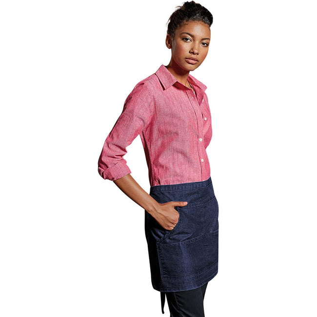 Indigo Denim - Back - Premier Jeans Stitch Denim Waist Apron (Pack of 2)