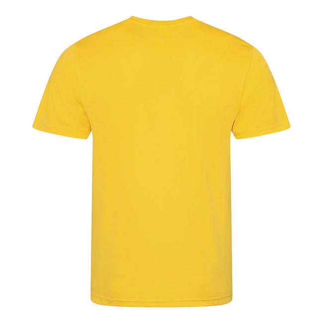 Gold - Back - AWDis Just Cool Mens Performance Plain T-Shirt