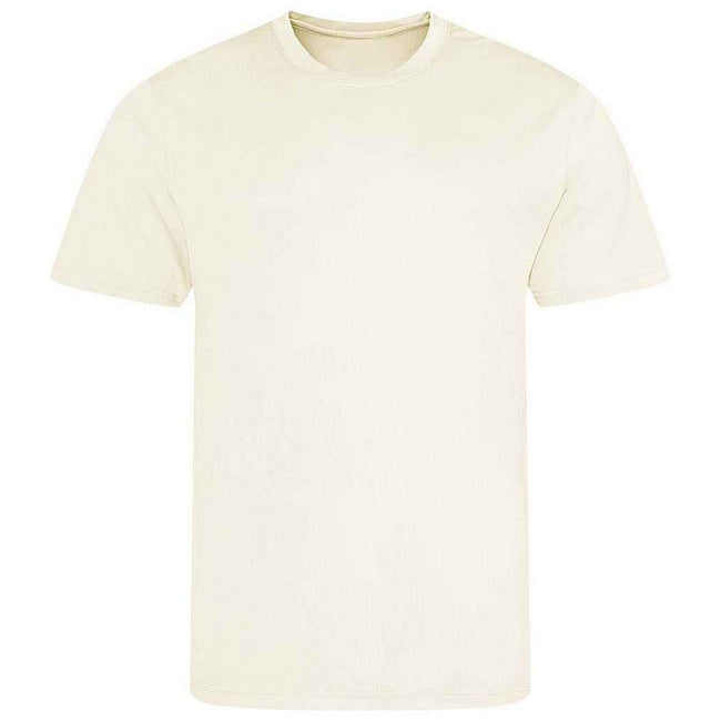 Vanilla - Front - AWDis Just Cool Mens Performance Plain T-Shirt