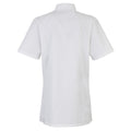 White - Back - Premier Womens-Ladies Short Sleeve Chefs Jacket - Chefswear (Pack of 2)