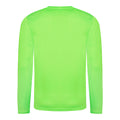 Electric Green - Back - AWDis Just Cool Mens Long Sleeve Cool Sports Performance Plain T-Shirt