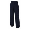 Deep Navy - Back - Fruit Of The Loom Kids Unisex Premium 70-30 Jog Pants - Jogging Bottoms (Pack of 2)