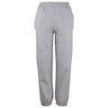 Heather Grey - Front - Awdis Childrens Cuffed Jogpants - Jogging Bottoms - Schoolwear (Pack of 2)