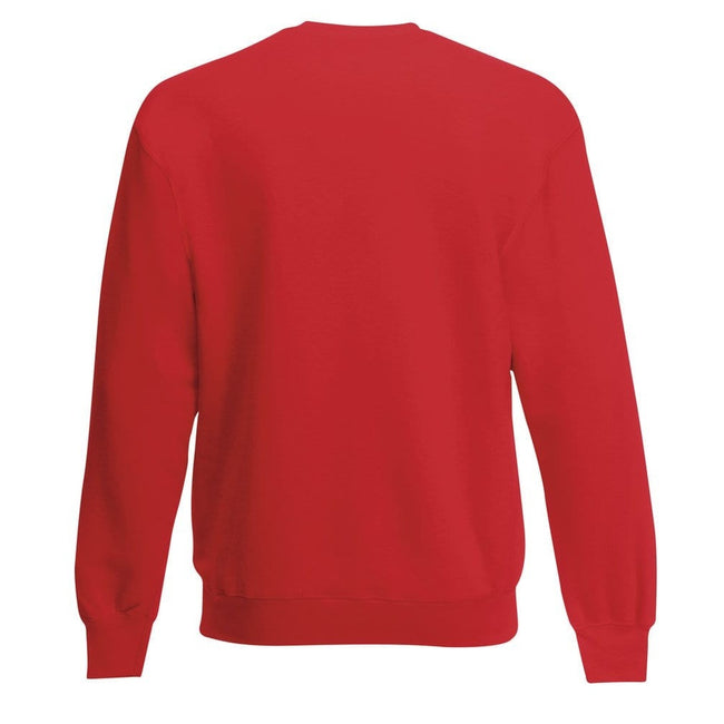 Red - Back - Fruit Of The Loom Kids Unisex Classic 80-20 Set-In Sweatshirt (Pack of 2)