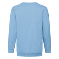 Sky Blue - Back - Fruit Of The Loom Kids Unisex Classic 80-20 Set-In Sweatshirt (Pack of 2)