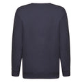 Deep Navy - Back - Fruit Of The Loom Kids Unisex Premium 70-30 Sweatshirt (Pack of 2)