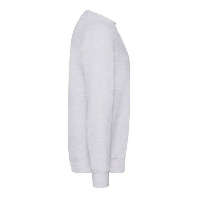 Heather Grey - Side - Fruit Of The Loom Kids Unisex Premium 70-30 Sweatshirt (Pack of 2)