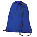 Royal - Front - BagBase Budget Water Resistant Sports Gymsac Drawstring Bag (11L) (Pack of 2)