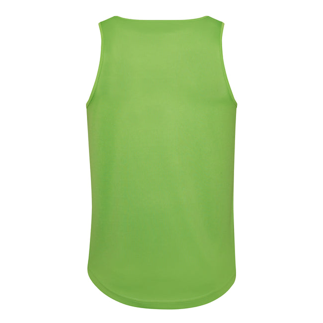 Hot Pink - Side - AWDis Just Cool Mens Sports Gym Plain Tank - Vest Top