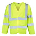 Fluorescent Yellow - Front - RTY High Visibility Unisex High Vis Motorway Coat (Pack of 2)