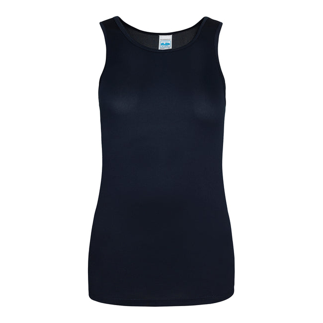 French Navy - Front - AWDis Just Cool Girlie Fit Sports Ladies Vest - Tank Top