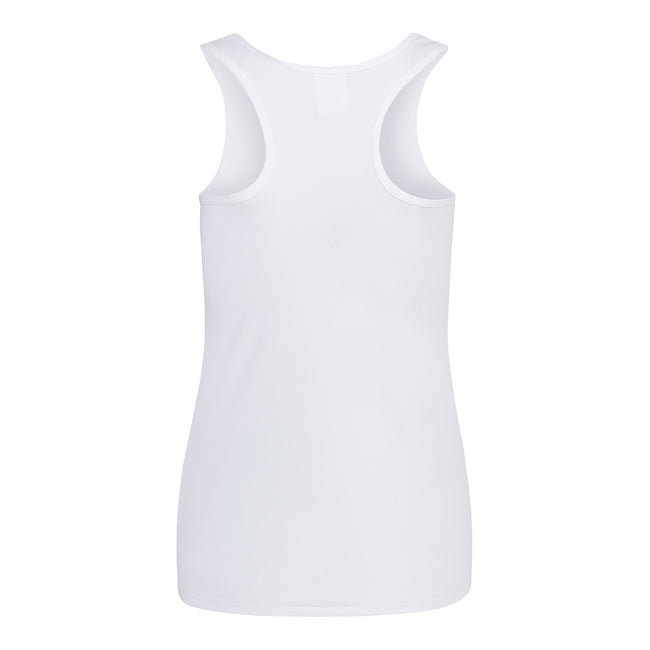 Arctic White - Side - AWDis Just Cool Girlie Fit Sports Ladies Vest - Tank Top