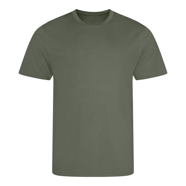 Earthy Green - Front - Awdis Childrens-Kids Sports T-Shirt