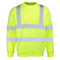 Fluorescent Yellow - Front - RTY High Visibility Mens High Vis Sweatshirt (Pack of 2)