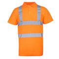 Fluorescent Orange - Front - RTY High Visibility Mens High Vis Polo Shirt (Pack of 2)