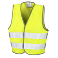 Fluorescent Yellow - Front - Result Core Kids Unisex Hi-Vis Safety Vest (Pack of 2)