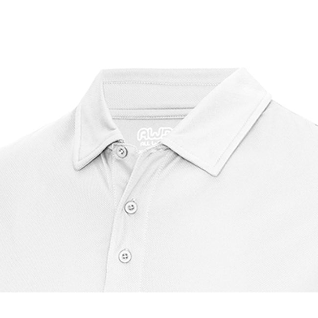 Arctic White - Back - AWDis Just Cool Mens Plain Sports Polo Shirt