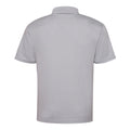 Heather Grey - Back - AWDis Just Cool Mens Plain Sports Polo Shirt