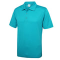 Turquoise Blue - Front - AWDis Just Cool Mens Plain Sports Polo Shirt