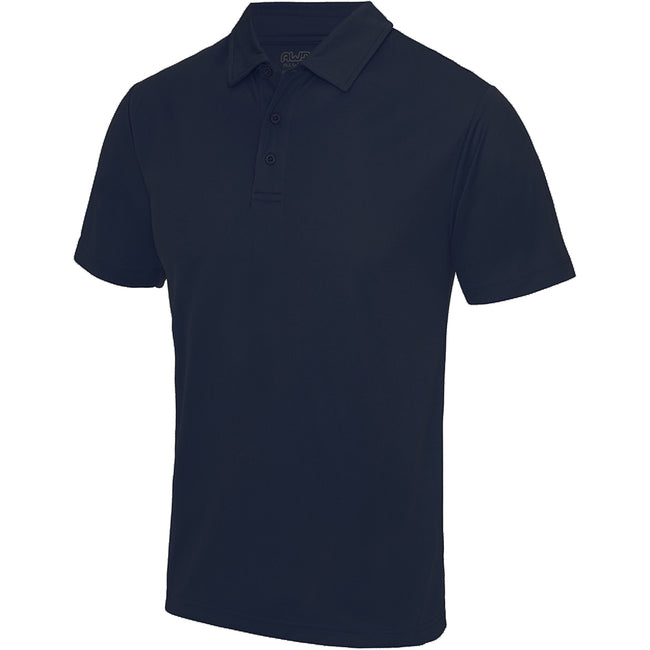 French Navy - Front - AWDis Just Cool Mens Plain Sports Polo Shirt