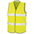 Fluorescent Yellow - Front - Result Core Adult Unisex Motorist Hi-Vis Safety Vest (Pack of 2)