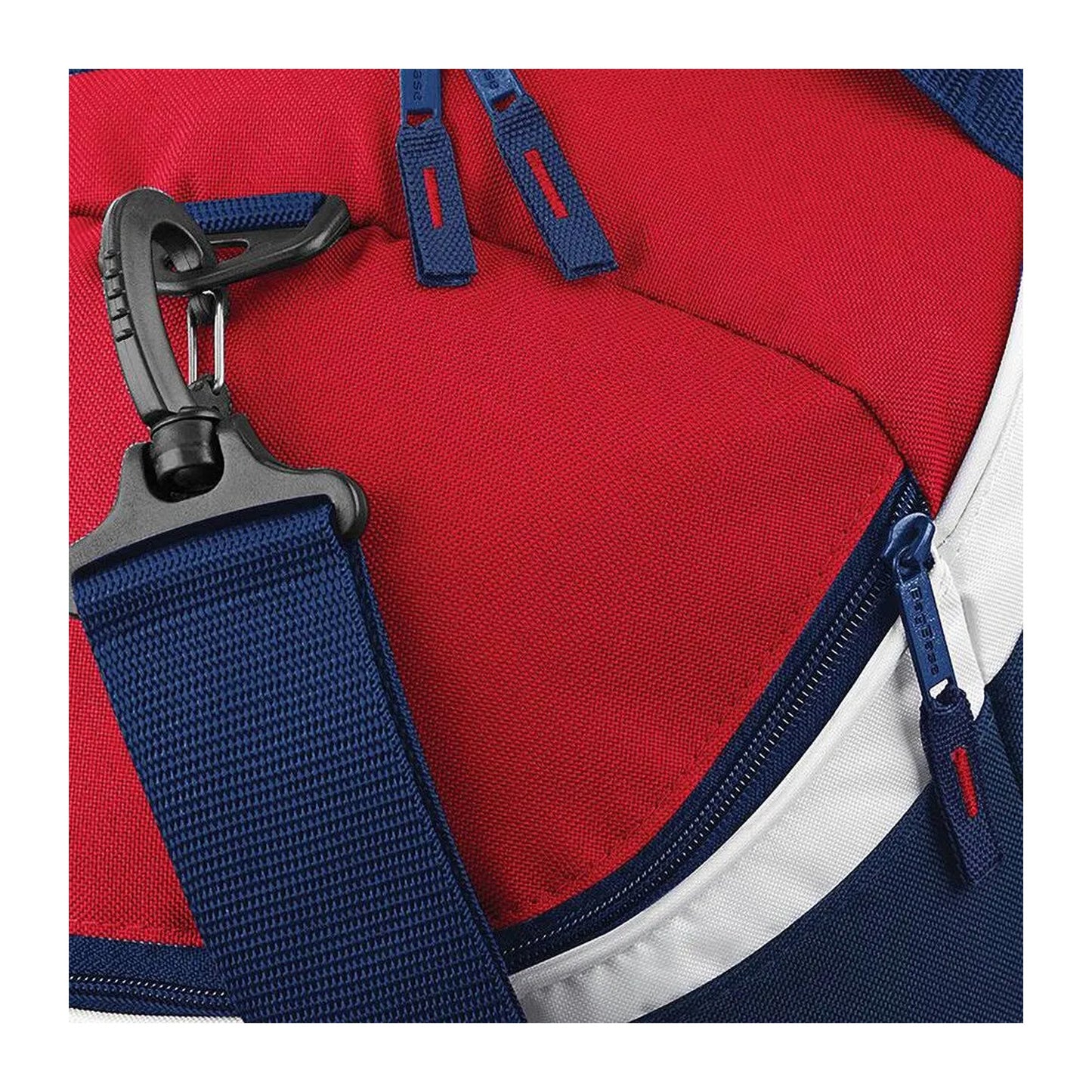 French Navy- Classic Red- White - Back - BagBase Teamwear Sport Holdall - Duffle Bag (54 Litres) (Pack of 2)