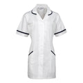 White- Navy - Front - Premier Ladies-Womens Vitality Medical-Healthcare Work Tunic (Pack of 2)