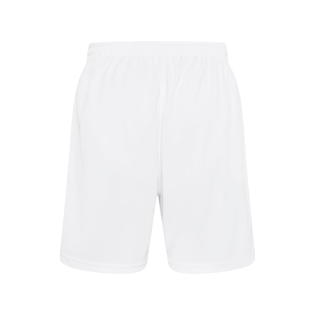 Arctic White - Back - Just Cool Mens Sports Shorts