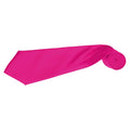 Fuchsia - Back - Premier Mens Plain Satin Tie (Narrow Blade) (Pack of 2)