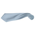 Light Blue - Back - Premier Mens Plain Satin Tie (Narrow Blade) (Pack of 2)