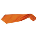 Orange - Back - Premier Mens Plain Satin Tie (Narrow Blade) (Pack of 2)