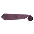 Purple - Back - Premier Mens “Colours” Plain Fashion - Business Tie (Pack of 2)