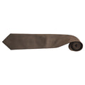 Brown - Back - Premier Mens “Colours” Plain Fashion - Business Tie (Pack of 2)