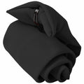 Black - Back - Premier Tie - Mens Plain Workwear Clip On Tie (Pack of 2)