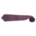 Purple - Back - Premier Mens Fashion ”Colours” Work Clip On Tie (Pack of 2)
