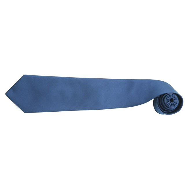 Royal - Back - Premier Mens Fashion ”Colours” Work Clip On Tie (Pack of 2)