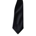 Black - Back - Premier Colours Mens Satin Clip Tie (Pack of 2)