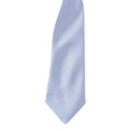 Light Blue - Back - Premier Colours Mens Satin Clip Tie (Pack of 2)
