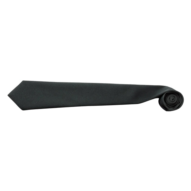 Black - Back - Premier Tie - Men Plain Work Tie (Pack of 2)