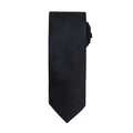 Black - Front - Premier Mens Micro Waffle Formal Work Tie (Pack of 2)