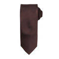 Brown - Front - Premier Mens Micro Waffle Formal Work Tie (Pack of 2)