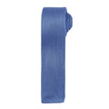 Mid Blue - Front - Premier Mens Slim Textured Knit Effect Tie (Pack of 2)